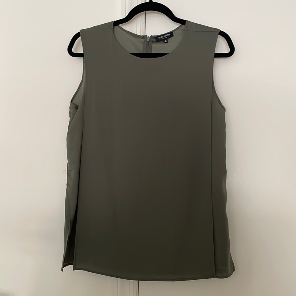 Army Green Kenneth Cole Business Top